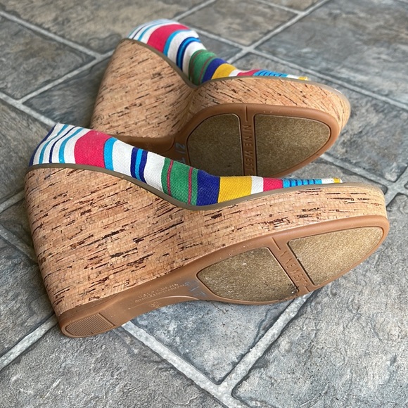 Nine West Striped Wedges - Picture 8 of 8